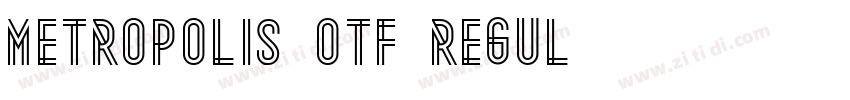 metropolis otf regul字体转换
